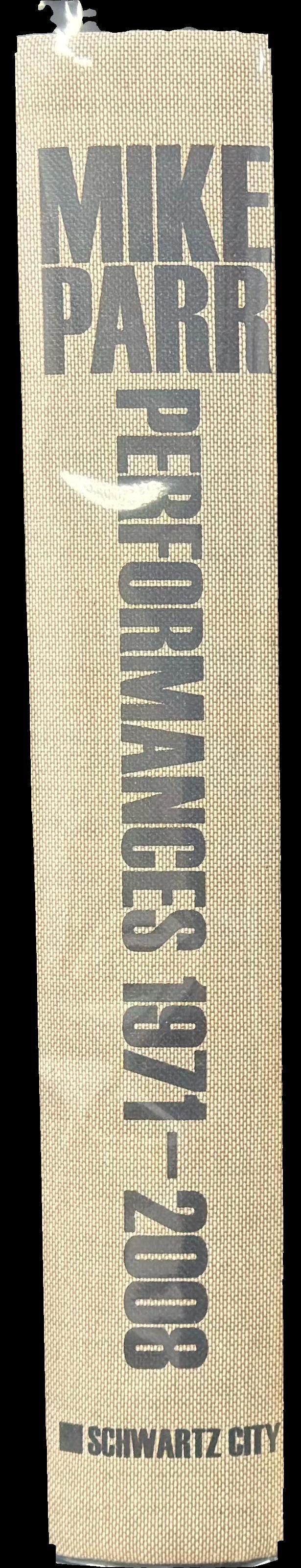 Mike Parr : performances 1971-2008 spine