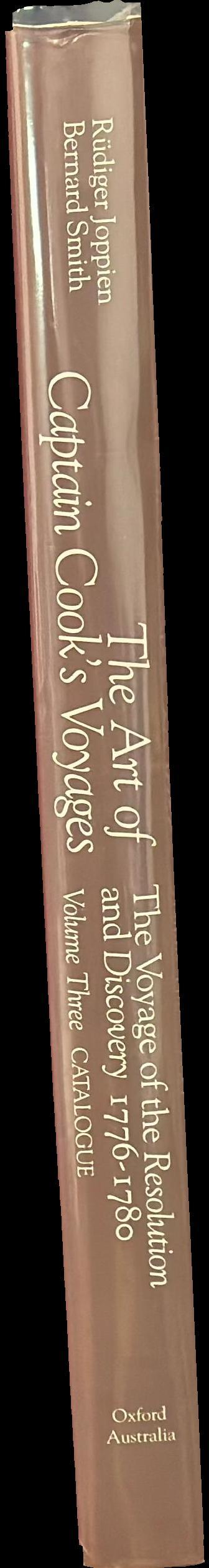 The art of Captain Cook's voyages : volume three  catalogue : the voyage of the Resolution and Discovery 1776-1780 spine