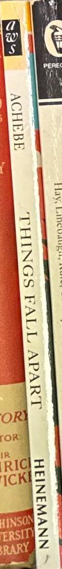 Things fall apart / Chinua Achebe spine