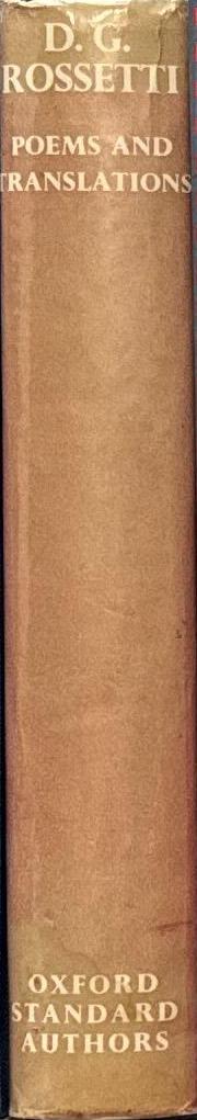 Poems and translations spine