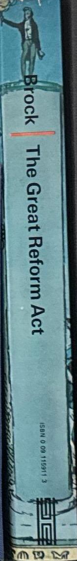 The great reform act / Michael Brock spine