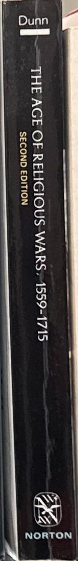 The age of religious wars, 1559–1715 spine
