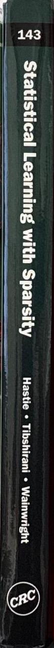 Statistical learning with sparsity : the lasso and generalizations spine