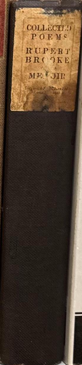 The collected poems of Rupert Brooke : with a memoir spine