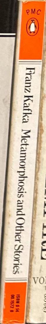 Metamorphosis and other stories / Franz Kafka ; translated by Willa and Edwin Muir spine