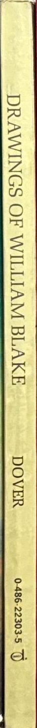 Drawings of William Blake : 92 pencil studies / selection, introduction and commentary by Sir Geoffrey Keynes spine