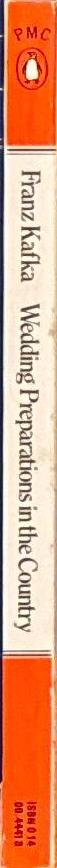 Wedding preparations in the country and other stories / Franz Kafka spine