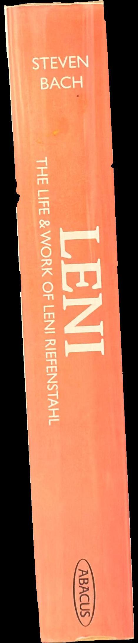 Leni : the life & work of Leni Riefenstahl spine