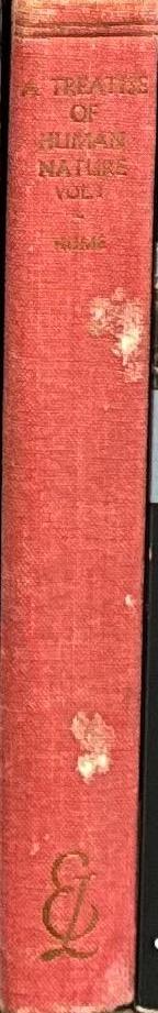 A treatise of human nature in two volumes : vol. I / David Hume ; introduction by A. D. Lindsay spine
