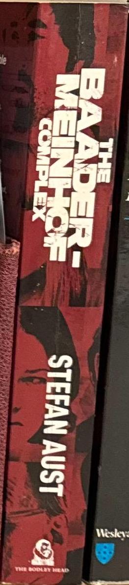 Der Baader–Meinhof-Komplex / Stefan Aust ; translated from the German by Anthea Bell spine