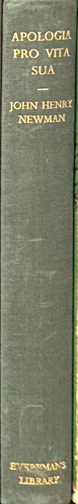Apologia pro vita sua / John Henry (Cardinal) Newman spine