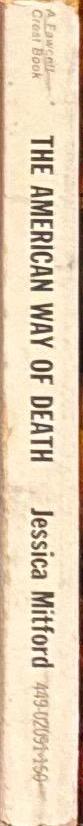 The American way of death / by Jessica Mitford spine