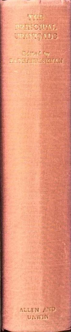 The principal Upaniṣads / edited with introduction, text, translation and notes by Radhakrishnan spine