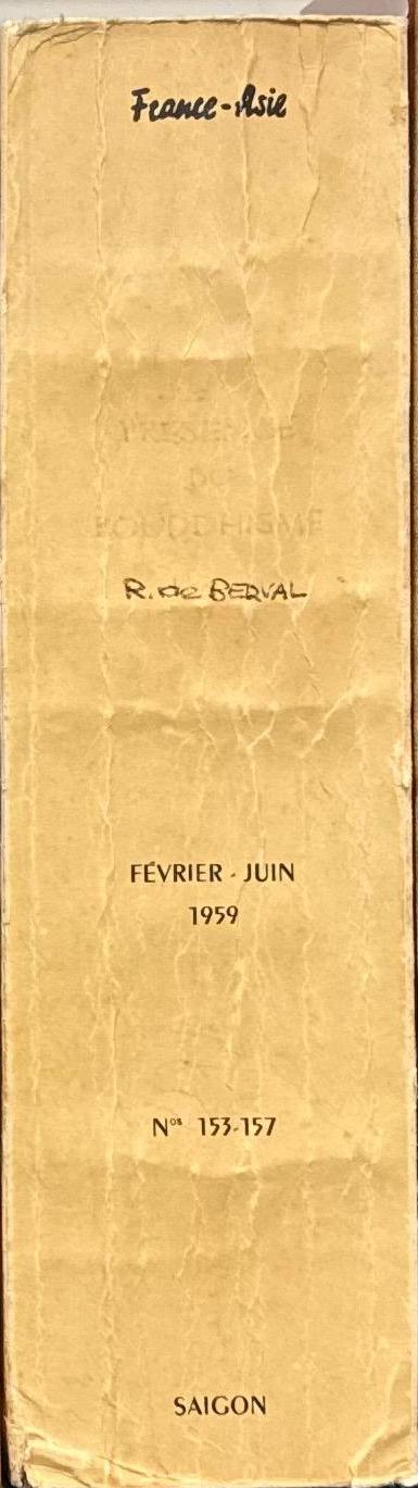 Presence du Bouddhisme / sous la direction de R. de Berval spine