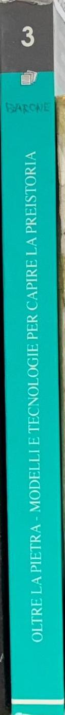 Oltre la pietra : modelli e tecnologie per capire la preistoria / G Tassani spine