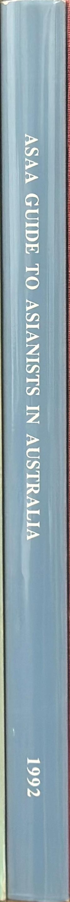 Guide to Asianists in Australia, 1992 spine