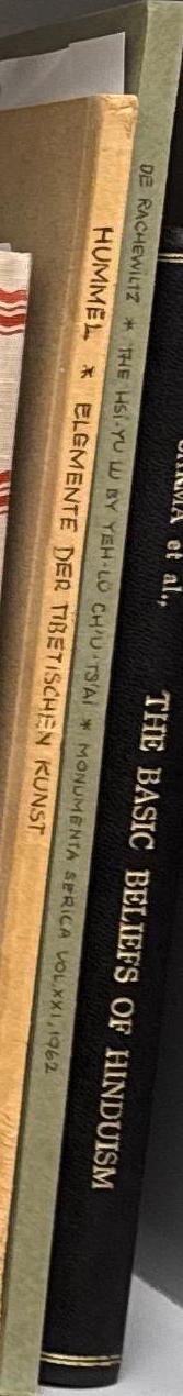 The Hsi-yu lu 西遊記 / by 耶律楚材 Yeh-lü Ch'u-ts'ai ; by Igor de Rachewiltz spine