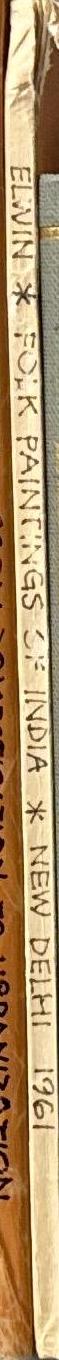 Folk paintings of India / Verrier Elwin spine
