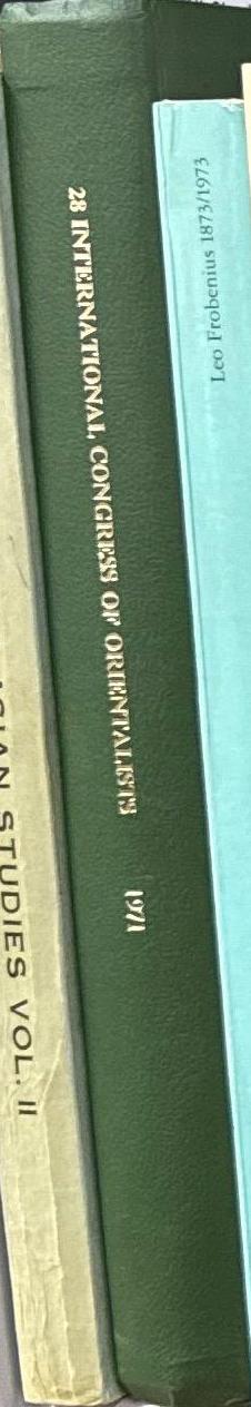 Proceedings of the 28 International Congress of Orientalists : Canberra 6-12 January 1971 / edited by A.R. Davis with the assistance of A.D. Styrokomla-Stefanowska spine