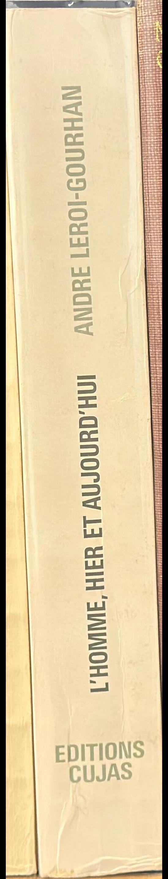 L'Homme, hier et aujourd'hui : Recueil d'études en hommage à André Leroi-Gourhan / avant-propos de Marc Sauter spine