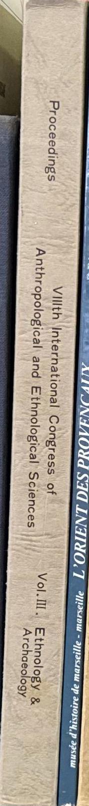 Proceedings : VIIIth International Congress of Anthropological and Ethnological Sciences, 1968 : vol. II. Ethnology & archaeology / International Congress of Anthropological and Ethnological Sciences spine