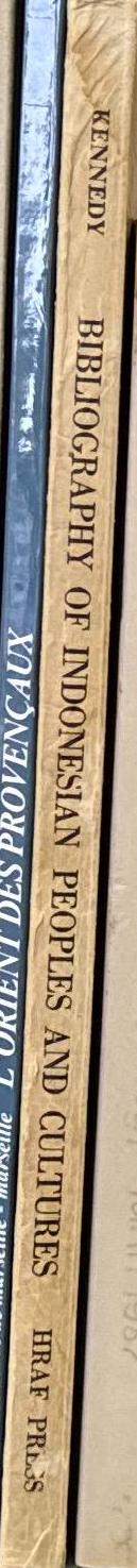 Bibliography of Indonesian peoples and cultures / Raymond Kennedy  ;revised and edited by Thomas W. Maretzki and H. Th. Fischer spine