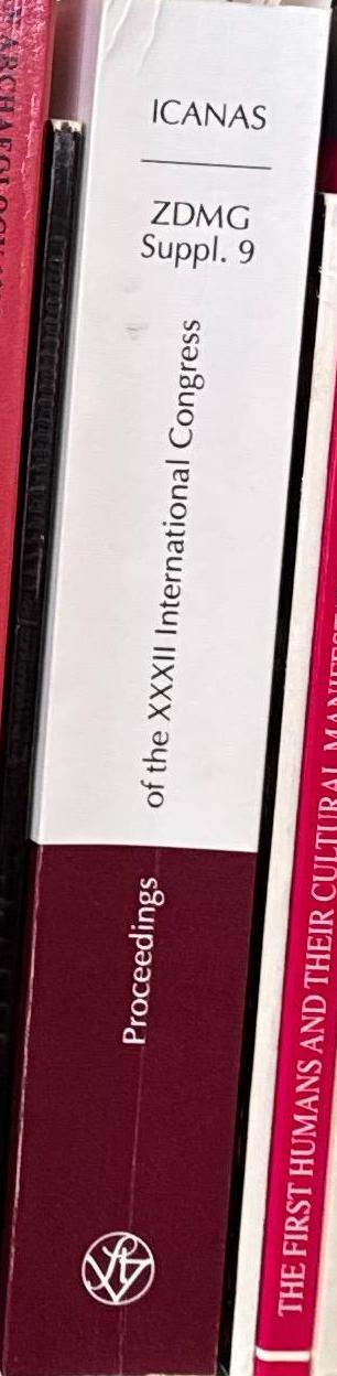 Proceedings of the XXXII International Congress for Asian and North African Studies, Hamburg 25-30th August 1986 : ZDMG supplement 9 / edited by Albrecht Wezler and Ernst Hammerschmidt spine
