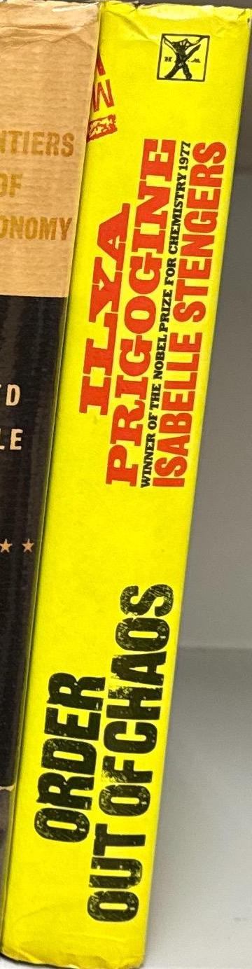 Order out of chaos : man's new dialogue with nature / Ilya Prigogine and Isabelle Stengers ; foreword by Alvin Tofffler spine