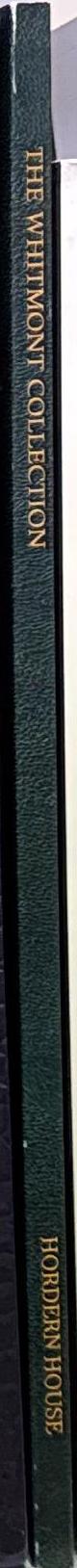 Hordern House : rare books, manuscripts, paintings : the Whitmont collection II, [2025] spine