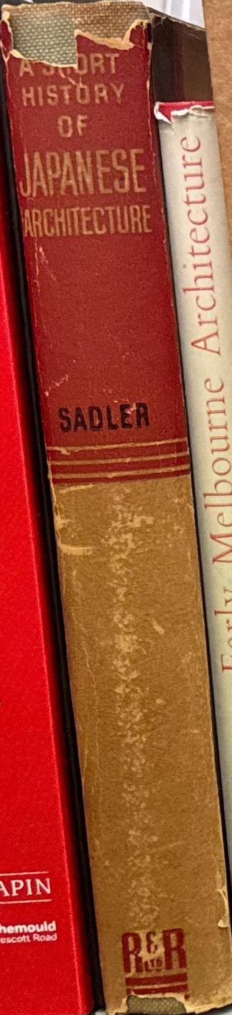 A short history of Japanese architecture / A. L. Sadler spine