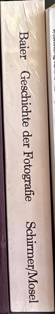 Geschichte der fotografie / Wolfgang Baier spine