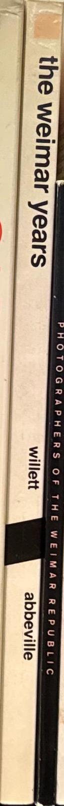 The Weimar years : a culture cut short / John Willett spine