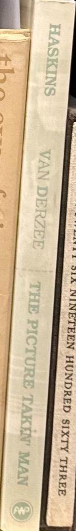 James Van Derzee : the picture-takin' man / by Jim Haskins spine