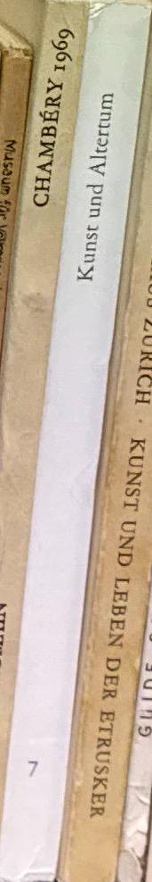 Kunst und Altertum aus Sammlungen der Universität / Universitätsbibliothek. Universität Tübingen spine