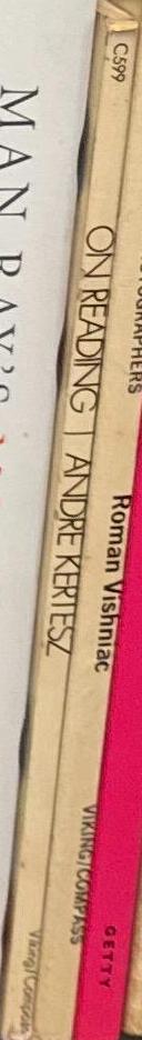 On reading / André Kertész spine