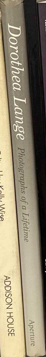 Dorothea Lange : photographs of a lifetime / with an essay by Robert Coles spine