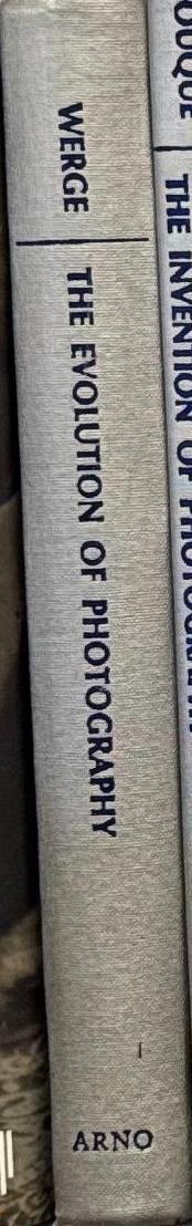 The evolution of photography / John Werge spine