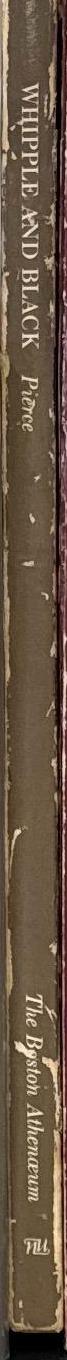 Whipple and Black : commercial photographers in Boston / Sally Pierce ; with a chronological annotated bibliography by William S. Johnson spine
