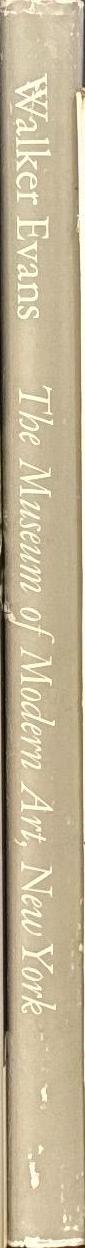 Walker Evans / with an introduction by John Szarkowski spine