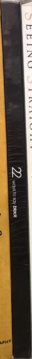 22 ways to say black / [Stephen Todd] spine