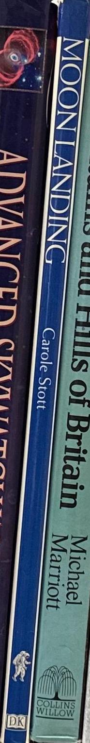 Moon landing : the race for the moon / written by Carole Stott ; illustrated by Richard Bonson spine