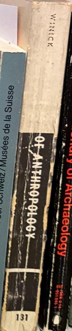 Dictionary of anthropology / by Charles Winick spine