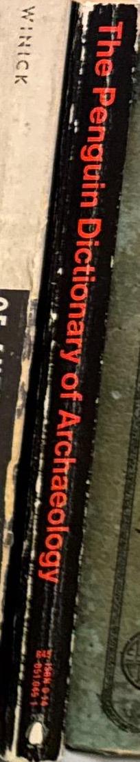 The Penguin dictionary of archaeology / Warwick Bray, David Trump ; drawings by Judith Newcomer spine