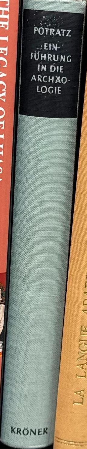 Einführung in die Archaologie / Johannes Potratz spine
