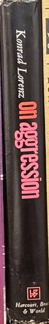 On aggression / Konrad Lorenz spine