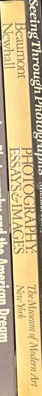 Photography : essays & images : illustrated readings in the history of photography / edited by Beaumont Newhall spine