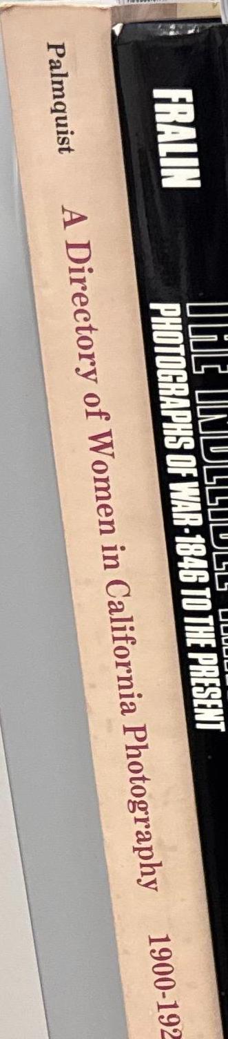 Shadowcatchers : a directory of women in California photography 1900–1920 /  by Peter E. Palmquist spine