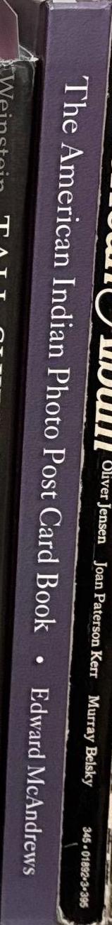 The American Indian photo post card book / compiled by Edward McAndrews spine