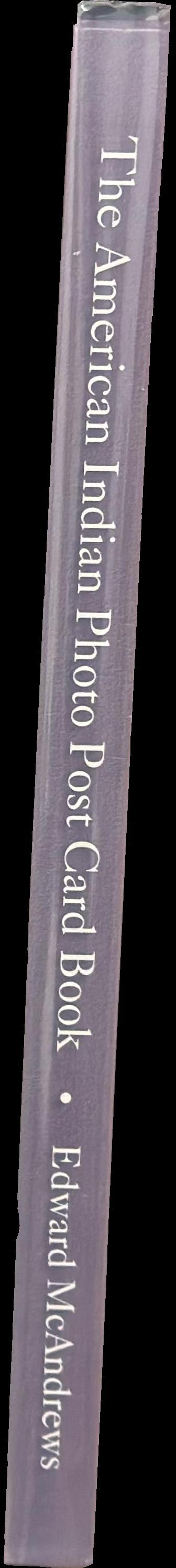 The American Indian photo post card book spine