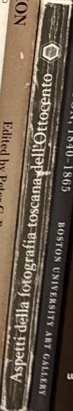Aspetti della fotografia toscana dell'octocento / catalago della mostra a cura di Fernando Tempesti spine